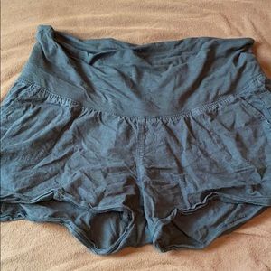 Isabel Maternity Black Jean Shorts